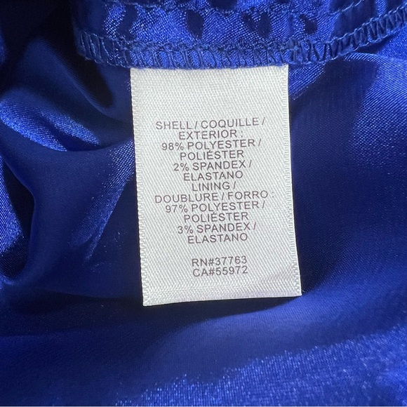 Laundry by Shelli Segal Sleeveless Midi Sheath Dress in Royal Blue, Cut Out, 10 - Picture 13 of 15